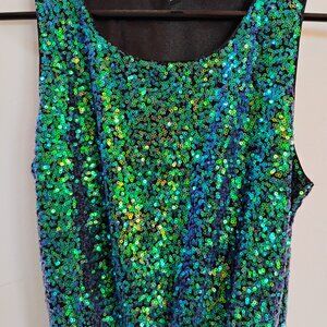 XS Sequin shift with Ballet tulle skirt  -- eur size 32